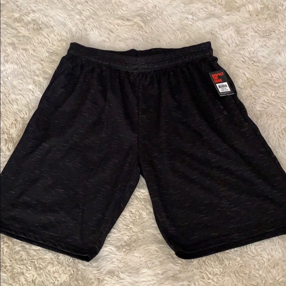 SLAM Men’s Big&Tall Black Athletic Shorts Size 4XL NWT